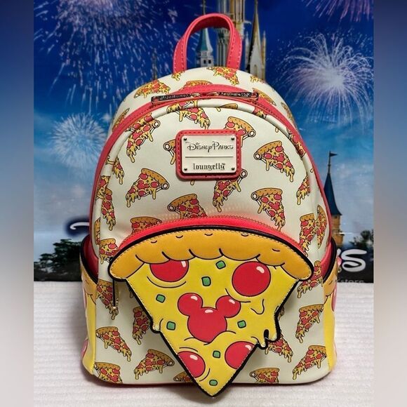 Mickey Pizza Loungefly Backpack - Picture 4 of 8